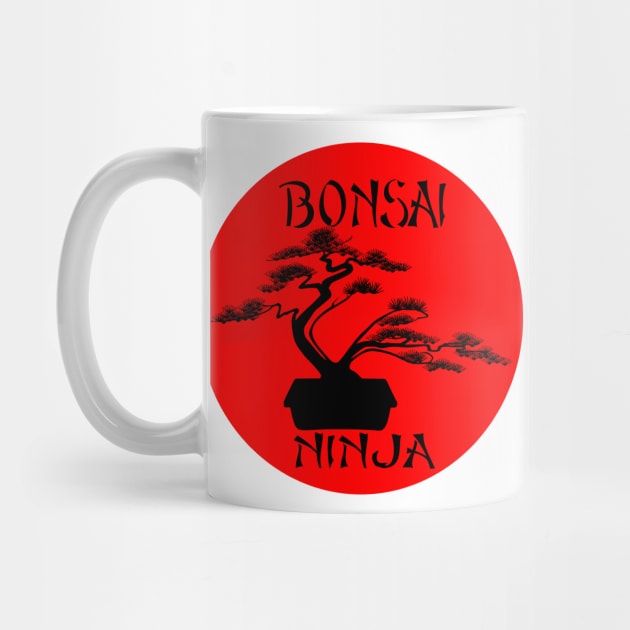 Lettering 'BONSAI NINJA' with bonsai tree by ThreeOClock